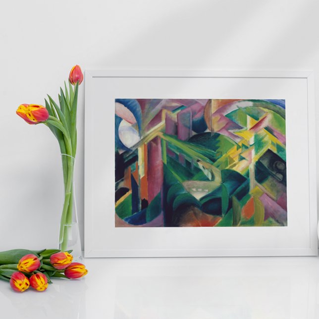 Deer in a Monastery Garden by Franz Marc Poster (Creator Uploaded)