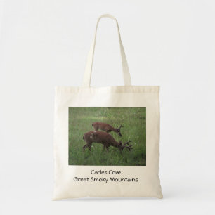 Deer in Cades Cove: Smoky Mountains tote bag