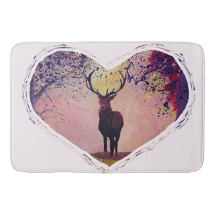Deer in Love Bath Mat