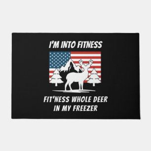Deer In My Freezer - Deer Hunter Deer Hunting Doormat