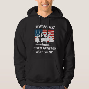Deer In My Freezer - Deer Hunter Deer Hunting Hoodie