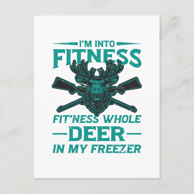 Deer In My Freezer - hunting lover Enclosure Card (Front)