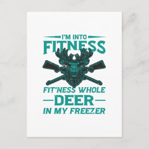Deer In My Freezer - hunting lover Postcard