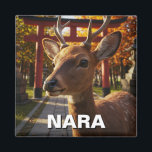 Deer in Nara Park Japan Travel Magnet<br><div class="desc">Nara, Japan, is a city rich in history and culture, known for being the first permanent capital of Japan in the 8th century. Located in the Kansai region, it is home to some of the country’s most important temples, shrines, and historical sites. One of its most famous landmarks is Tōdai-ji...</div>