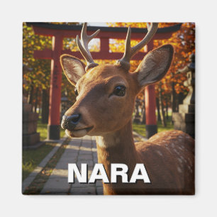 Deer in Nara Park Japan Travel Magnet