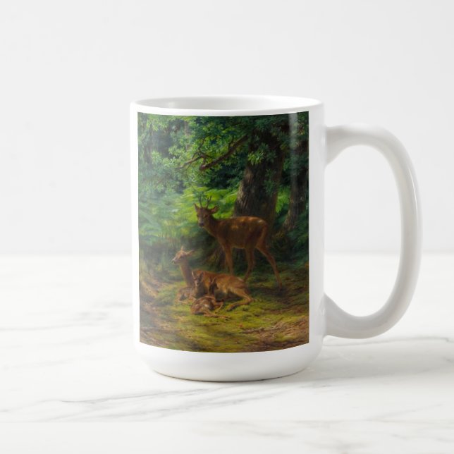 Deer in Repose by Rosa Bonheur Mug (Right)