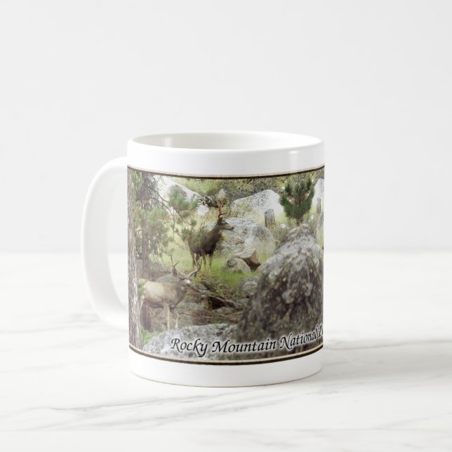Deer In Rocky Mountain National Park mug (Front Left)