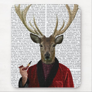 Deer in Smoking Jacket Mouse Pad
