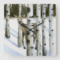 Deer in Snowfall
