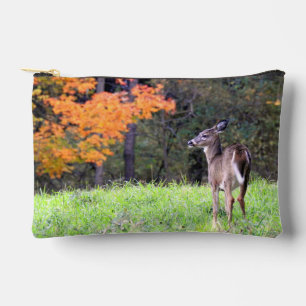 Deer in the Autumn Field Accessory Pouch