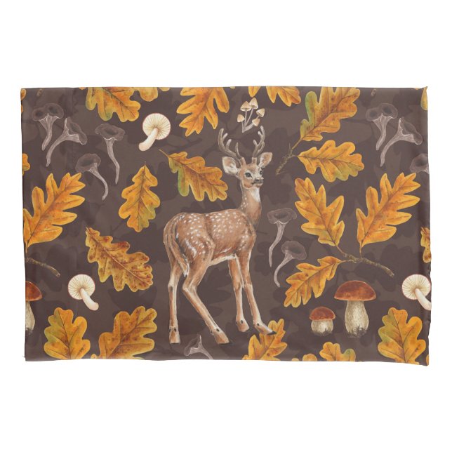 Deer in the autumnal forest 2 pillowcase (Front-Left)