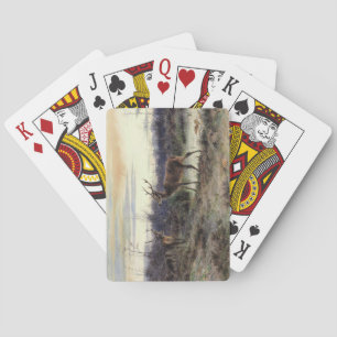 Deer in the Forest at Fontainebleau (Rosa Bonheur) Playing Cards