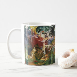 Deer in the Forest by Franz Marc, Vintage Fine Art Coffee Mug