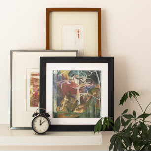 Deer in the Forest by Franz Marc, Vintage Fine Art Poster