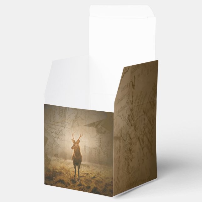 Deer in the forest favour box (Opened)