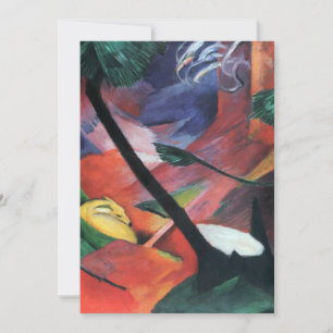 Deer in the Forest II by Franz Marc; Reh im Walde