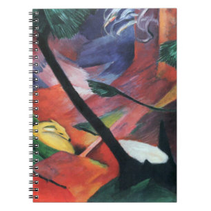 Deer in the Forest II by Franz Marc; Reh im Walde Notebook