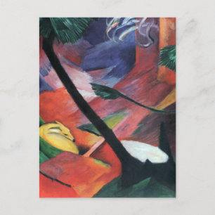 Deer in the Forest II by Franz Marc; Reh im Walde Postcard