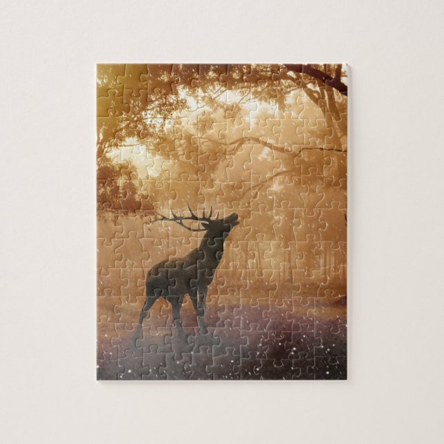 Deer In The Forest Jigsaw Puzzle (Vertical)