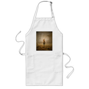 Deer in the forest long apron