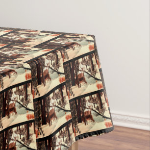 DEER IN THE FOREST table cloth
