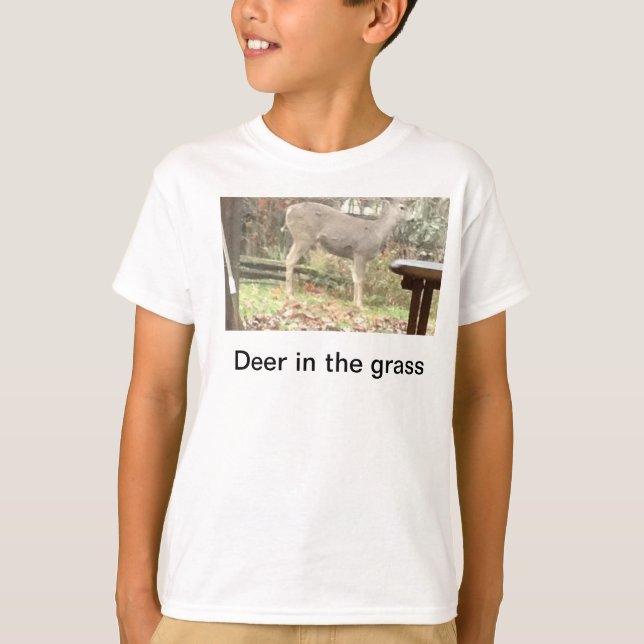 Deer In the grass T-shirt (Front)