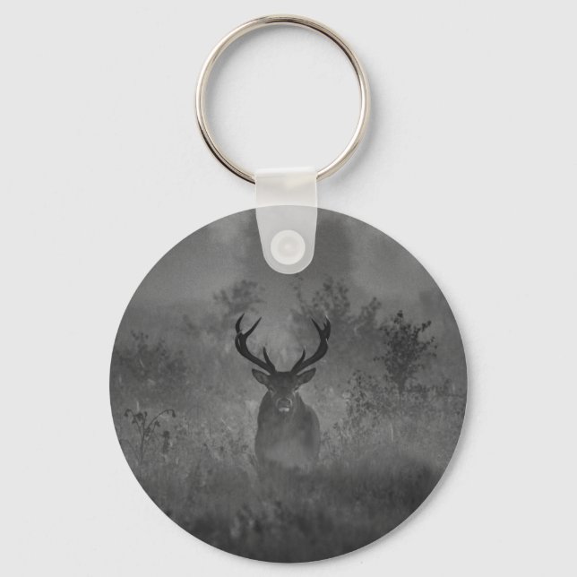 Deer In The Mist Key Ring (Front)