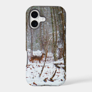 Deer in the snow fall