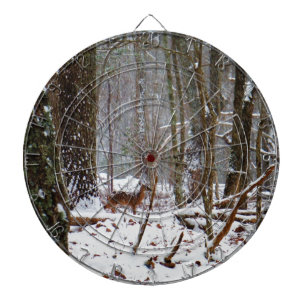 Deer in the snow fall dartboard