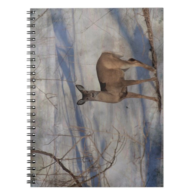 Deer in the snow notebook (Front)