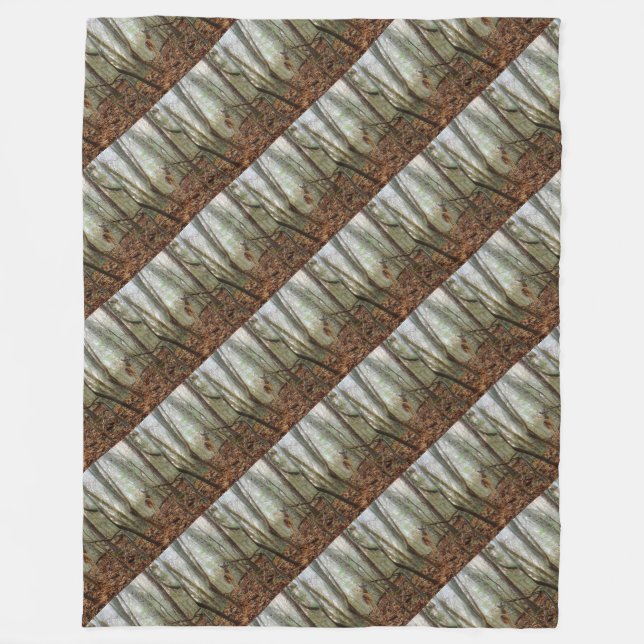 Deer in the trees fleece blanket (Front)