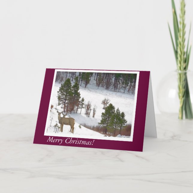 Deer in the Woods Card (Front)