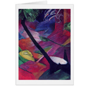 Deer In The Woods Ii By Franz Marc