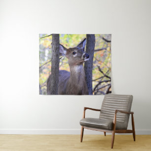 Deer in The Woods Tapestry