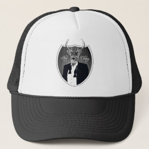 Deer in Tuxedo - Stay Classy Trucker Hat