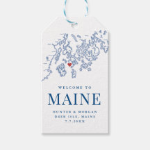 Deer Isle Welcome to Maine Wedding Favour
