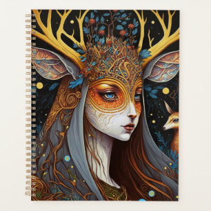 Deer Lady Fantasy Art Planner