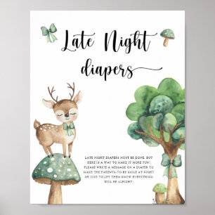 Deer - Late night diapers game  Poster