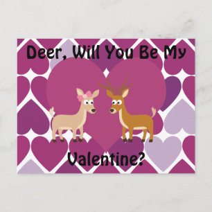 Deer Love Holiday Postcard