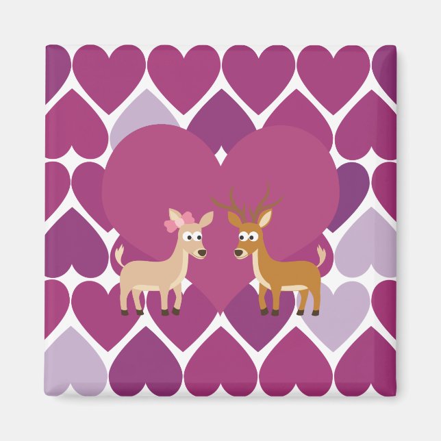 Deer Love Magnet (Front)