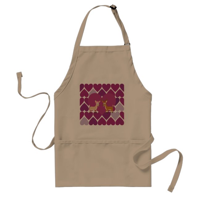 Deer Love Standard Apron (Front)