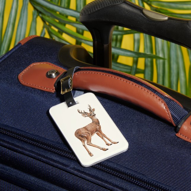 Deer Luggage Tag (Front Insitu 1)