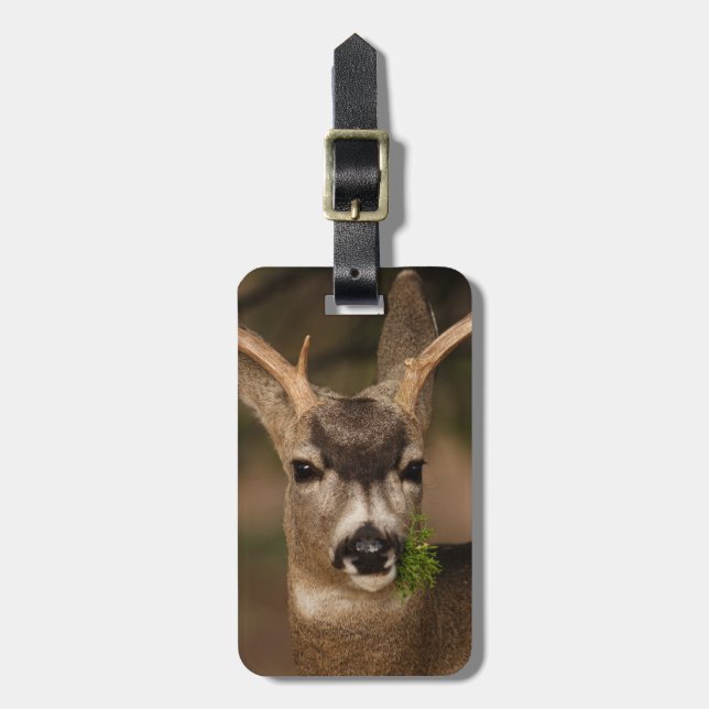 deer luggage tag (Front Vertical)
