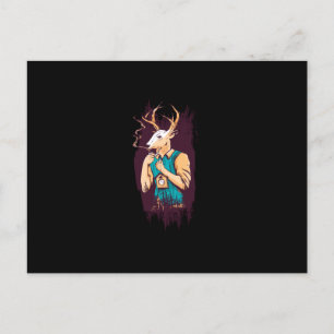 Deer Man Postcard