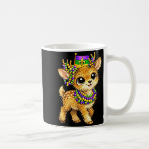 Deer Mardi Gras Nola Party Beads Cute Kids Boys Gi Coffee Mug