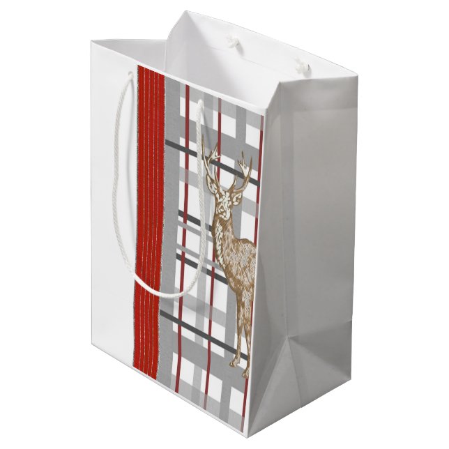Deer Merry Christmas Gift Bags (Back Angled)