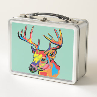 deer metal lunch box