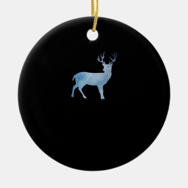 Deer Modern Artistic Design Ceramic Ornament (Front)