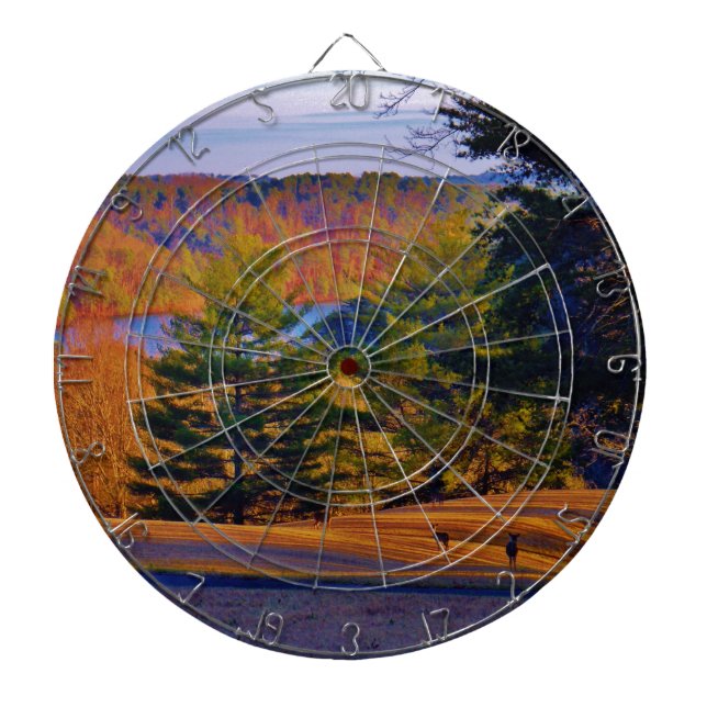 Deer & Mt. Lake Dartboard (Front)