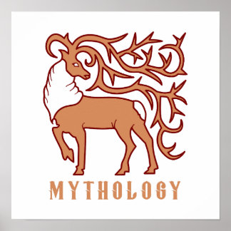 Deer Mythology Poster